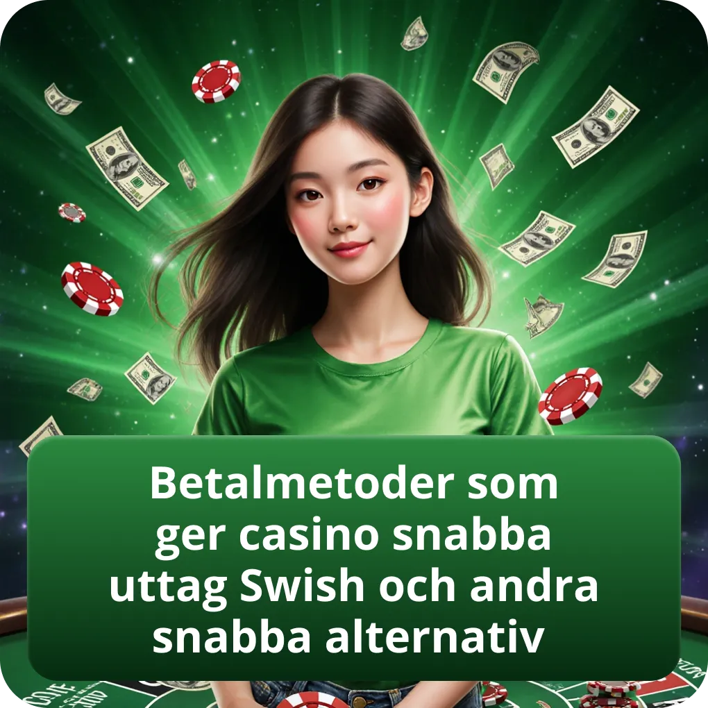 Betalmetoder som ger casino snabba uttag Swish och andra snabba alternativ