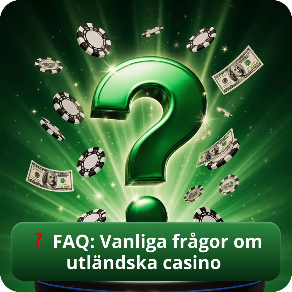 FAQ vanliga frågor om utländska casino
