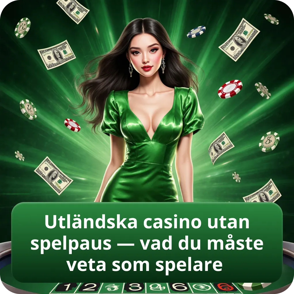 Utländska casino utan spelpaus — vad du måste veta som spelare